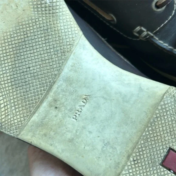 Prada Authentic Leather Moccasins | Elegant & Stylish | Luxury Designer EU 42 - Picture 7 of 12